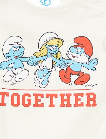 Camiseta con volantes 'Los Pitufos'