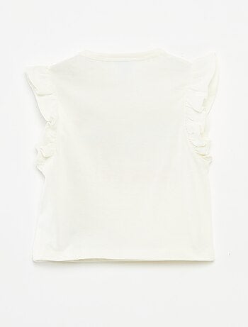 Camiseta con volantes 'Los Pitufos'