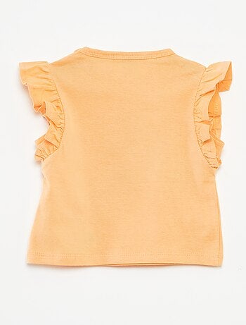 Camiseta con volantes 'Los Pitufos'