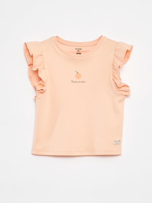 Camiseta con volantes - Kiabi
