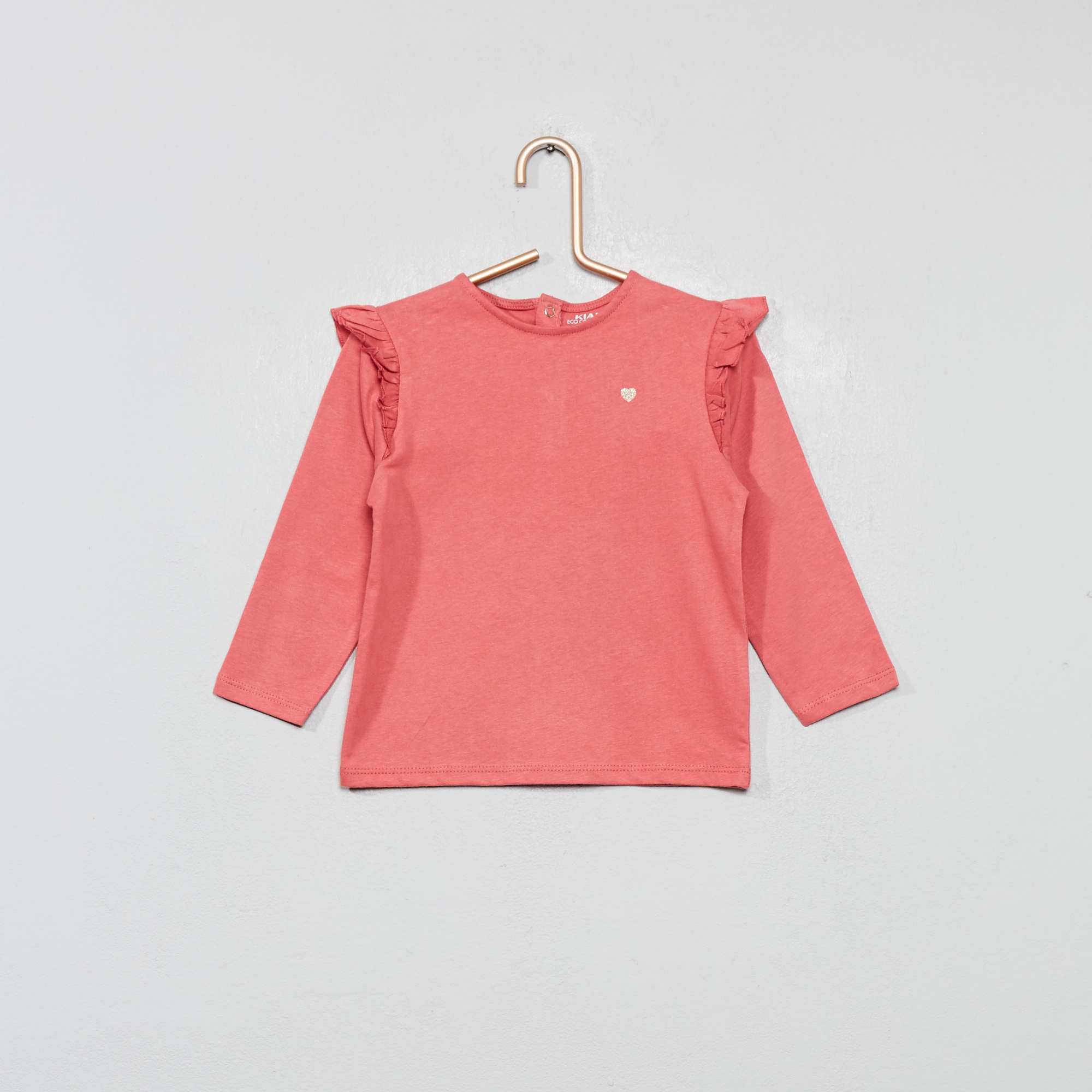 Camiseta Con Volantes Bebé Niña Rosa Kiabi 300€