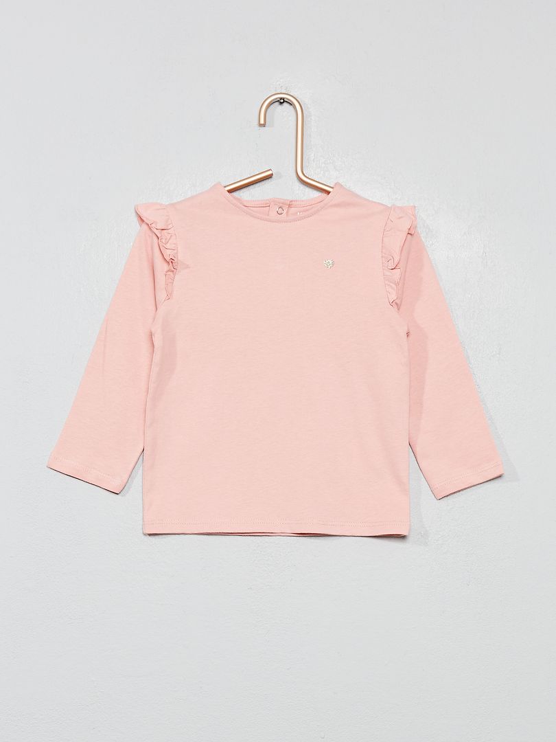 Camiseta Con Volantes Rosa Kiabi 300€