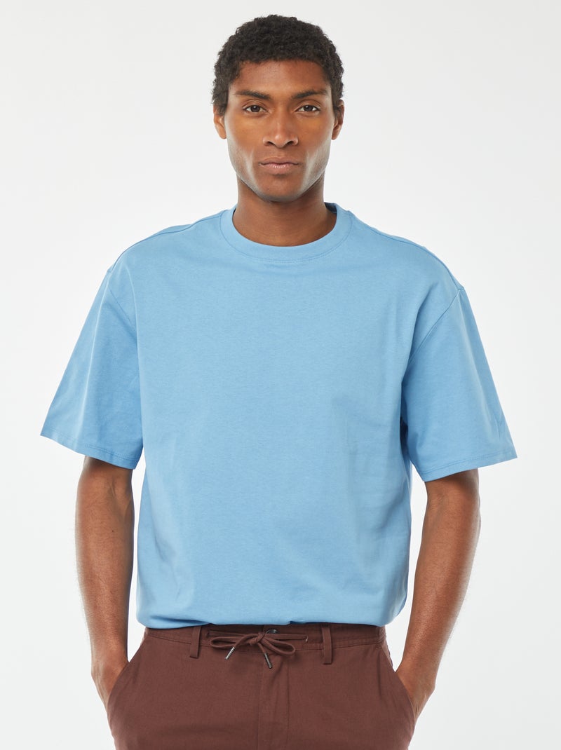 Camiseta confort fit Azul - Kiabi