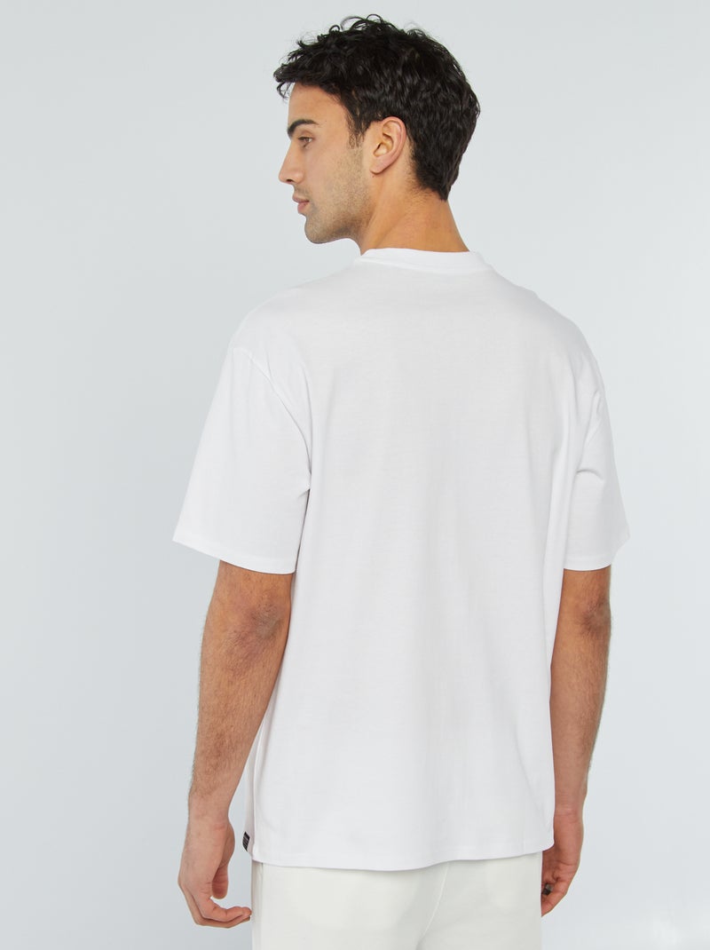 Camiseta confort fit BLANCO - Kiabi
