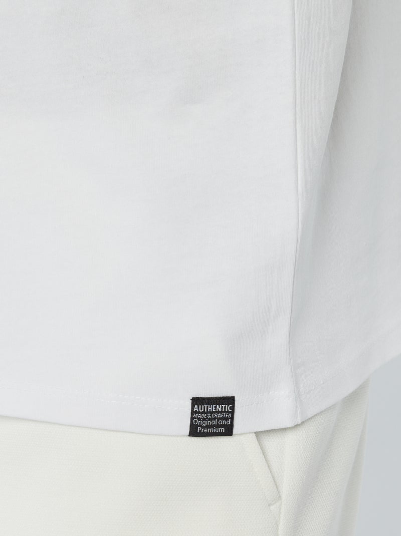 Camiseta confort fit BLANCO - Kiabi