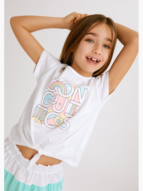 Camiseta conguitos arcoiris - Kiabi Camiseta conguitos arcoiris - Kiabi