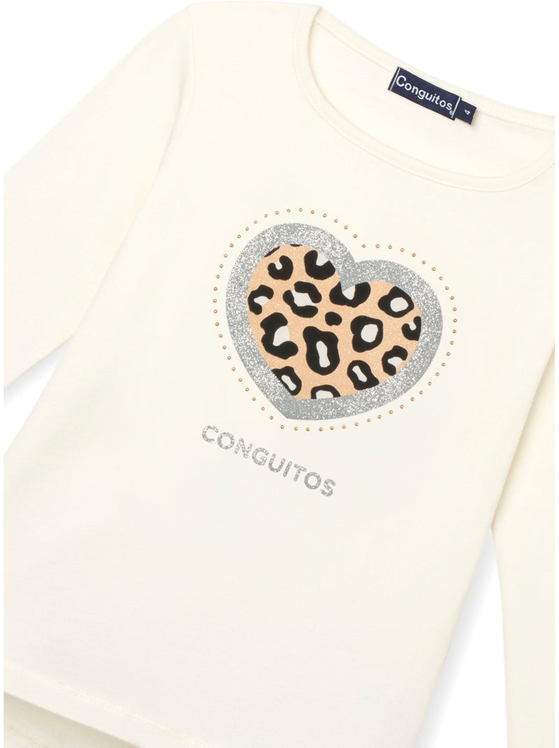 Camiseta conguitos Beige - Kiabi