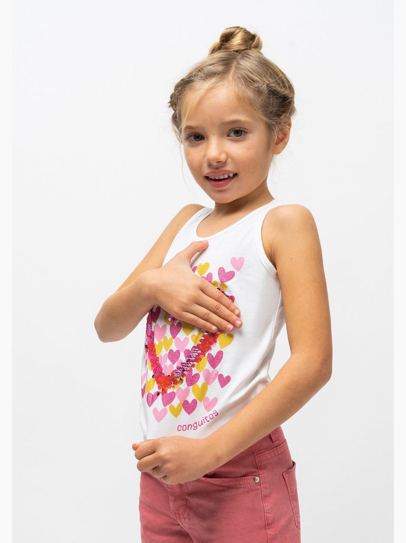 Camiseta conguitos Blanco - Kiabi
