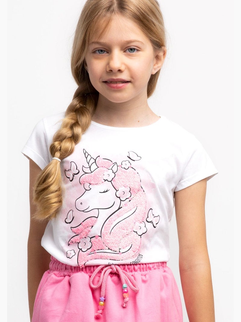 Camiseta conguitos Blanco - Kiabi