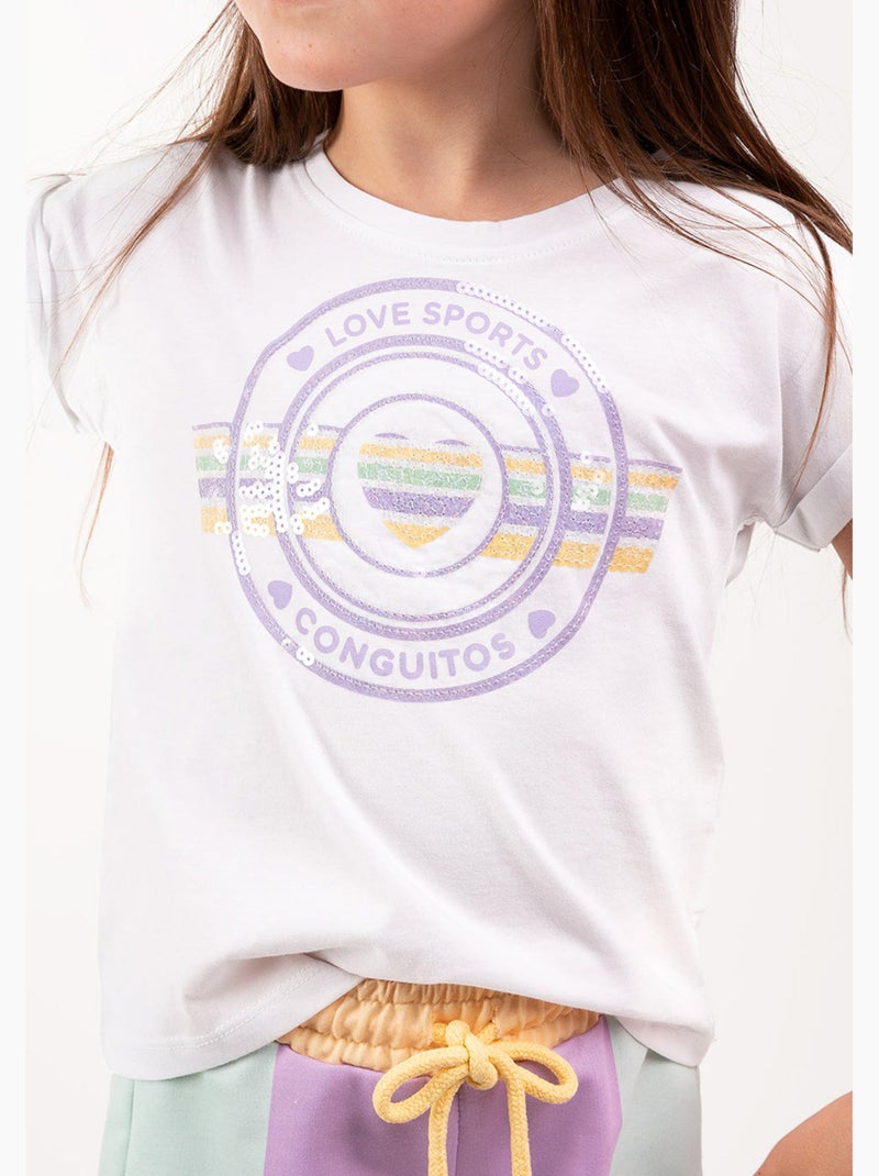 Camiseta conguitos Blanco - Kiabi