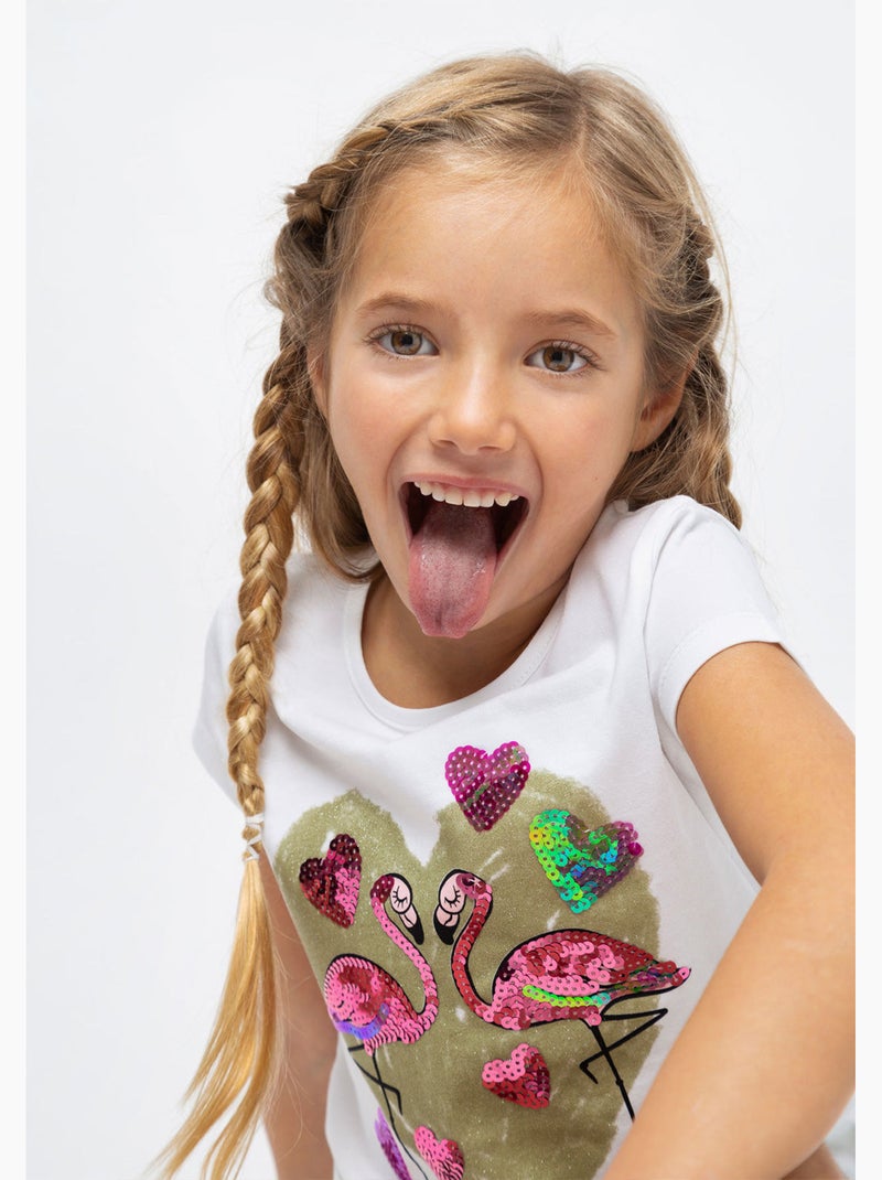 Camiseta conguitos Blanco - Kiabi