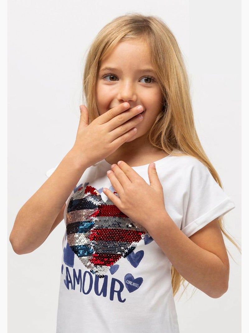 Camiseta conguitos Blanco - Kiabi