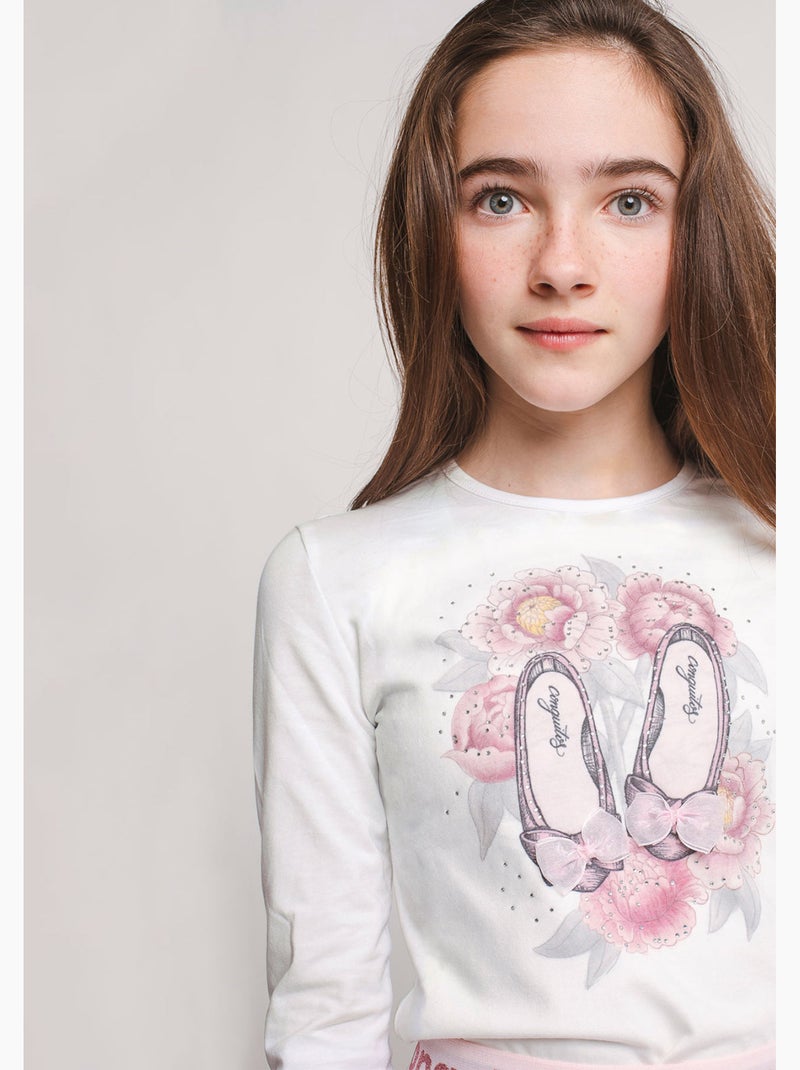 Camiseta conguitos Blanco - Kiabi