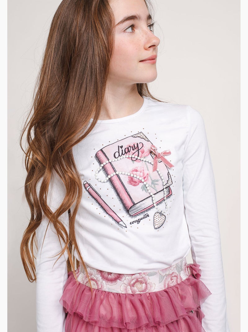 Camiseta conguitos Blanco - Kiabi