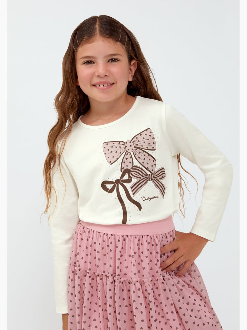 Camiseta conguitos Blanco - Kiabi