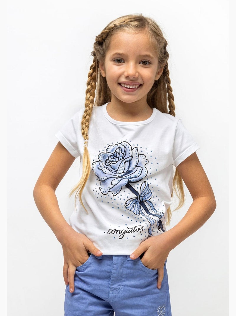 Camiseta conguitos Blanco - Kiabi