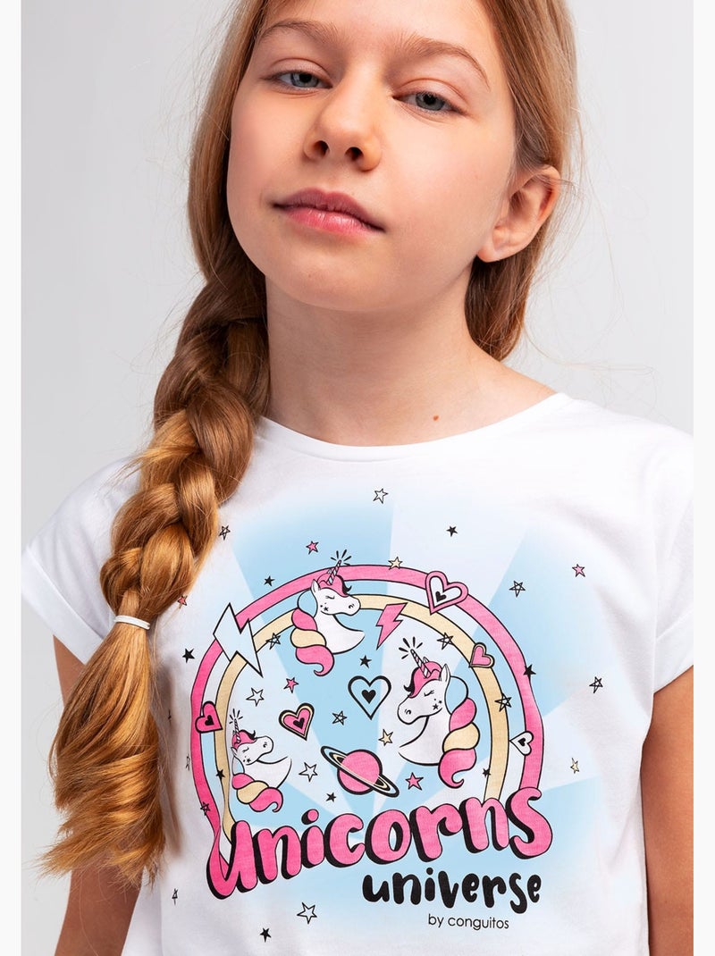 Camiseta conguitos Blanco - Kiabi