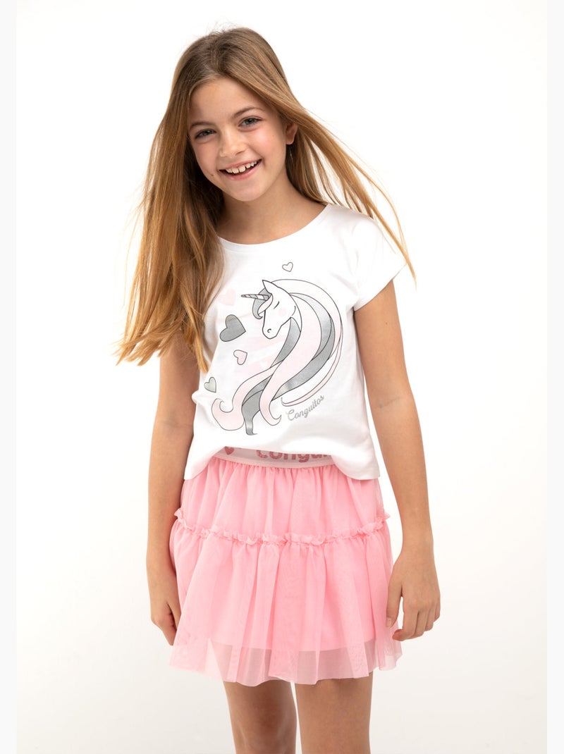 Camiseta conguitos Blanco - Kiabi
