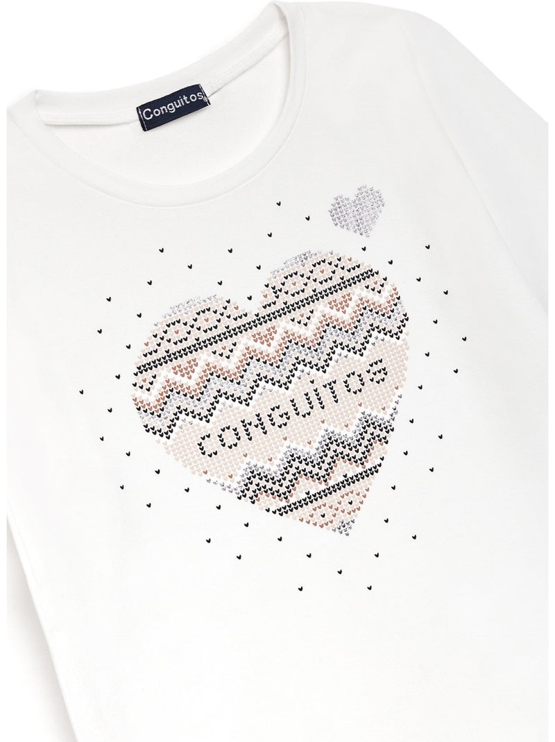 Camiseta conguitos Blanco - Kiabi