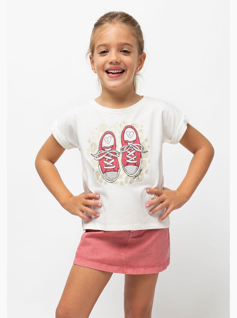 Camiseta conguitos Blanco - Kiabi
