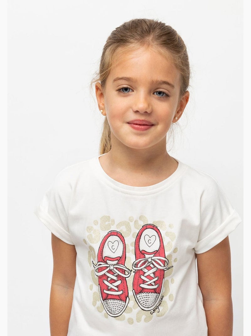 Camiseta conguitos Blanco - Kiabi