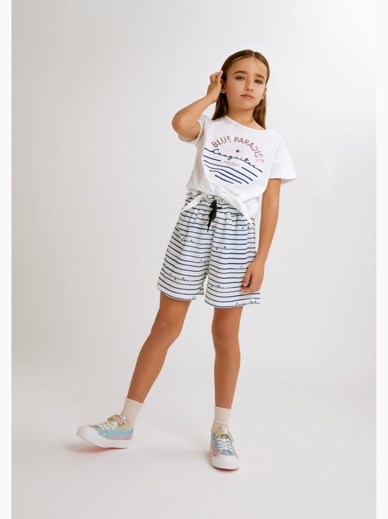 Camiseta conguitos california Blanco - Kiabi