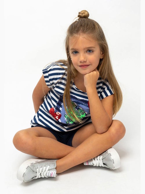 Camiseta conguitos corazones - Kiabi