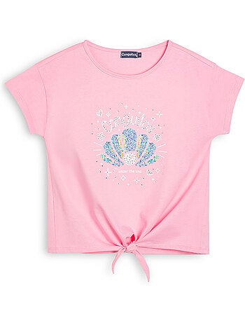 Camiseta conguitos diseño frontal purpurina