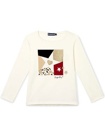 Camiseta conguitos estampado estrella