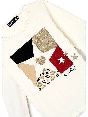 Camiseta conguitos estampado estrella
