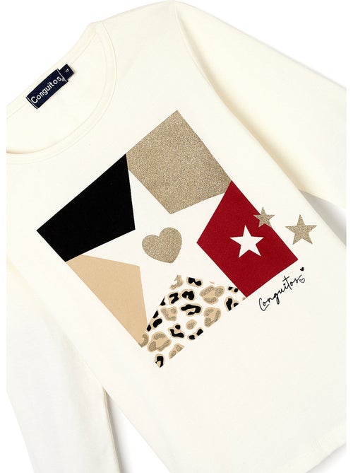 Camiseta conguitos estampado estrella - Kiabi Camiseta conguitos estampado estrella - Kiabi