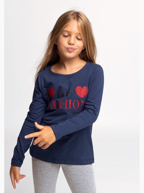 Camiseta conguitos larga - Kiabi