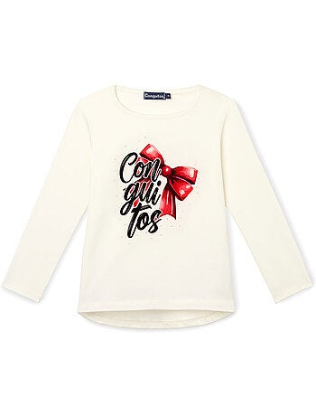 Camiseta conguitos larga estampado