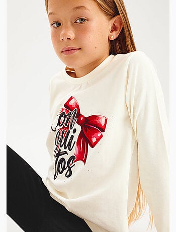Camiseta conguitos larga estampado