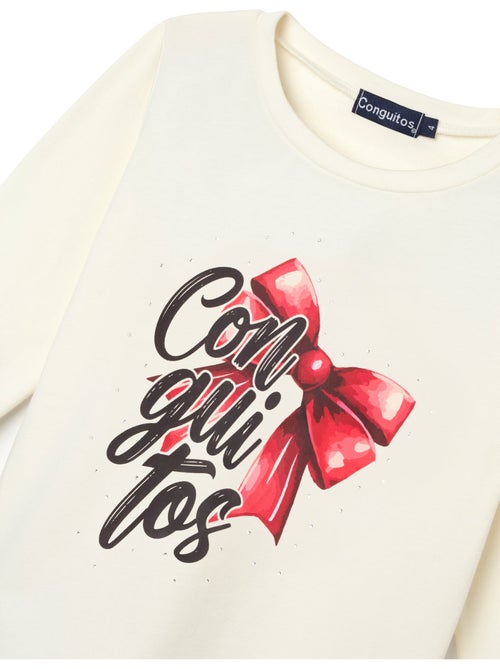 Camiseta conguitos larga estampado - Kiabi Camiseta conguitos larga estampado - Kiabi