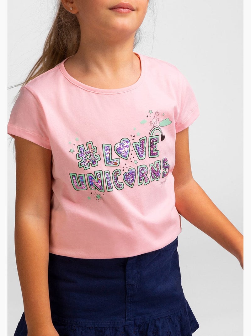 Camiseta conguitos Rosa - Kiabi