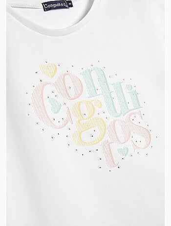 Camiseta conguitos strass ts
