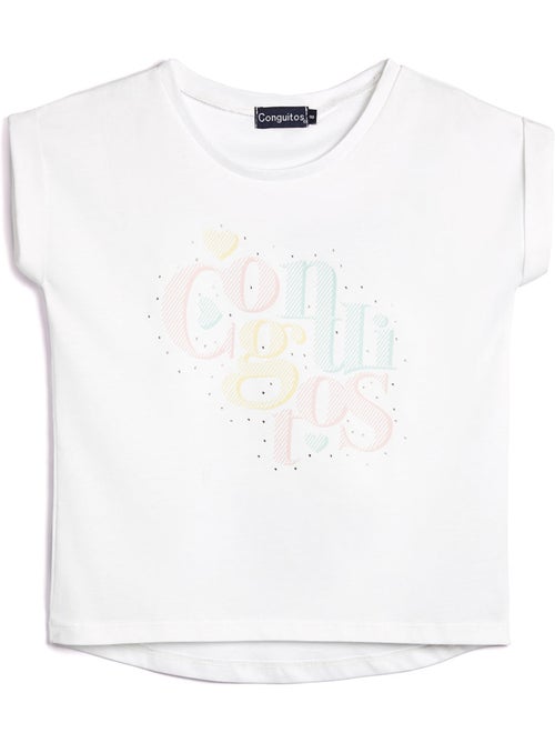 Camiseta conguitos strass ts - Kiabi Camiseta conguitos strass ts - Kiabi