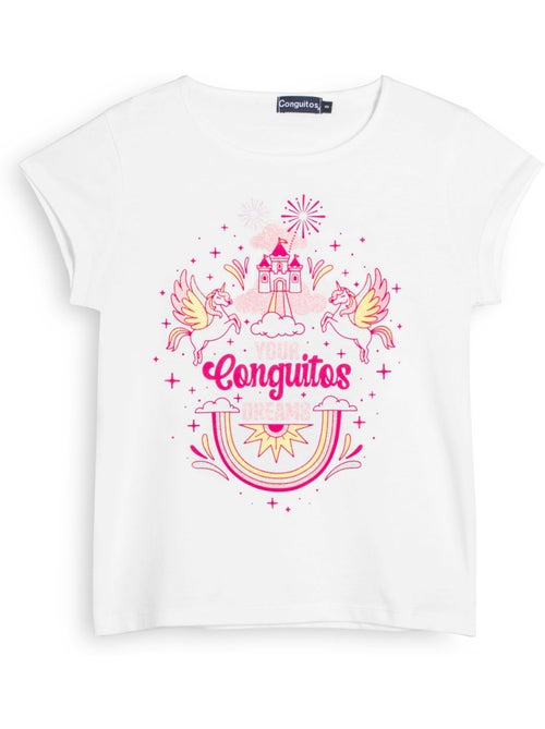Camiseta conguitos unicornio - Kiabi
