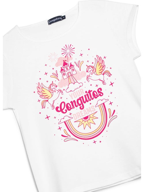 Camiseta conguitos unicornio - Kiabi