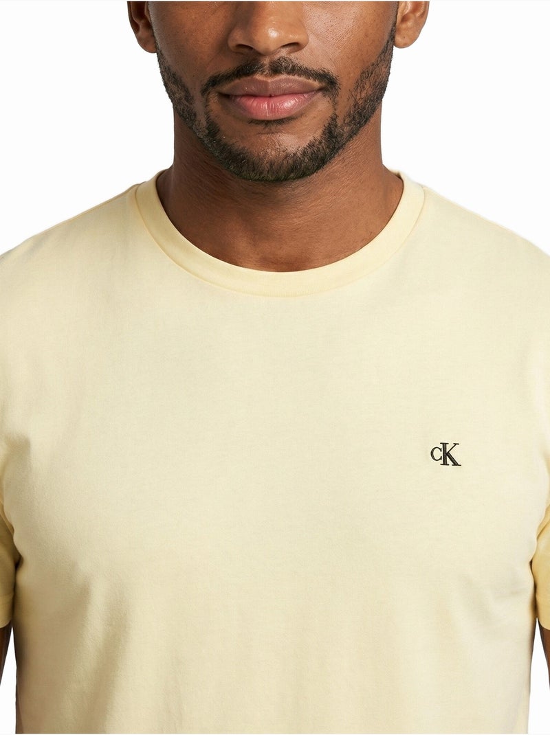 Camiseta Cónico delgado - Calvin Klein Amarillo - Kiabi