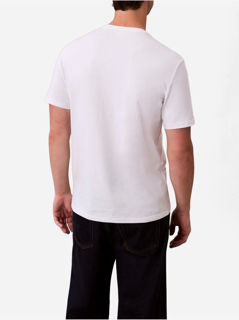 Camiseta Cónico delgado - Calvin Klein Blanco - Kiabi