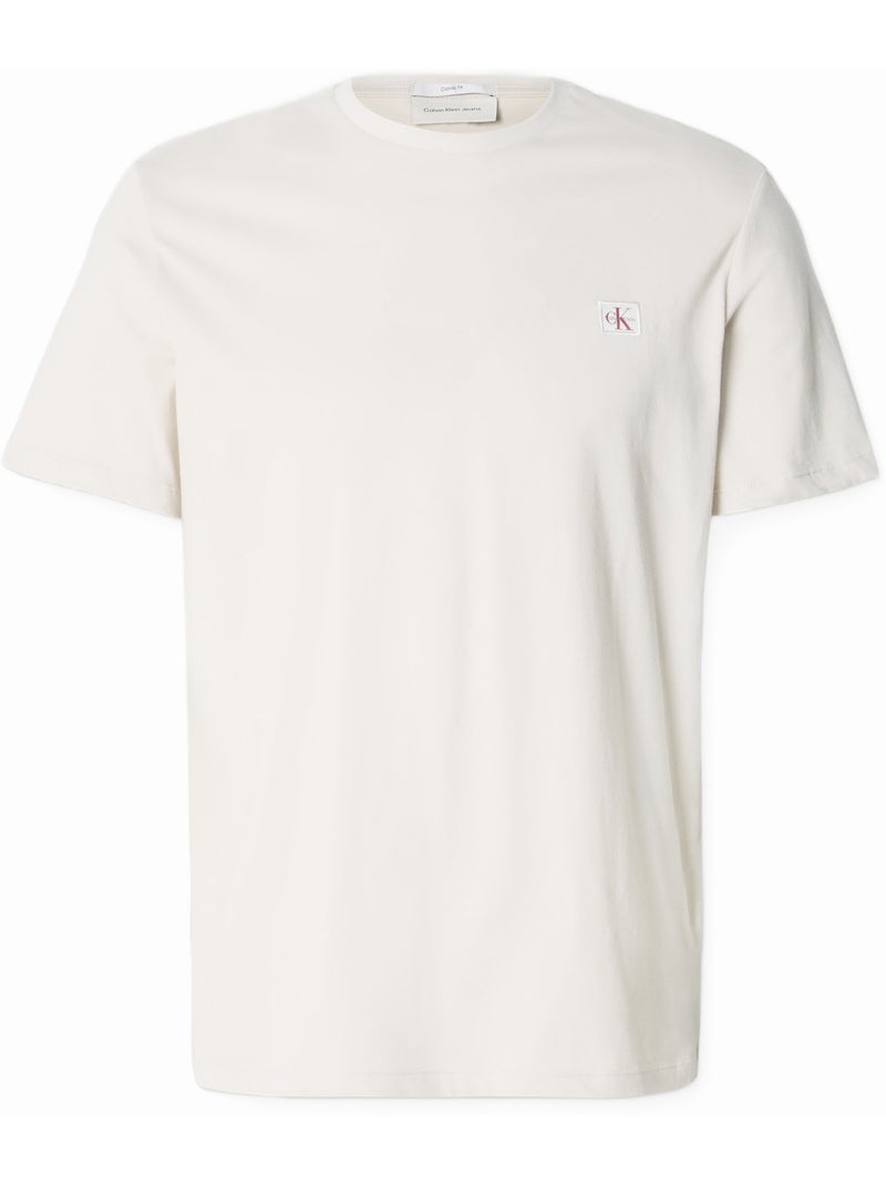 Camiseta Cónico delgado - Calvin Klein Blanco roto - Kiabi