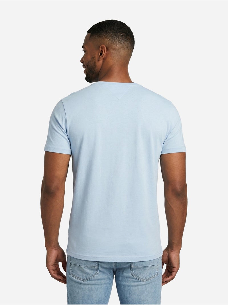 Camiseta Cónico delgado - Tommy jeans Azul cielo - Kiabi