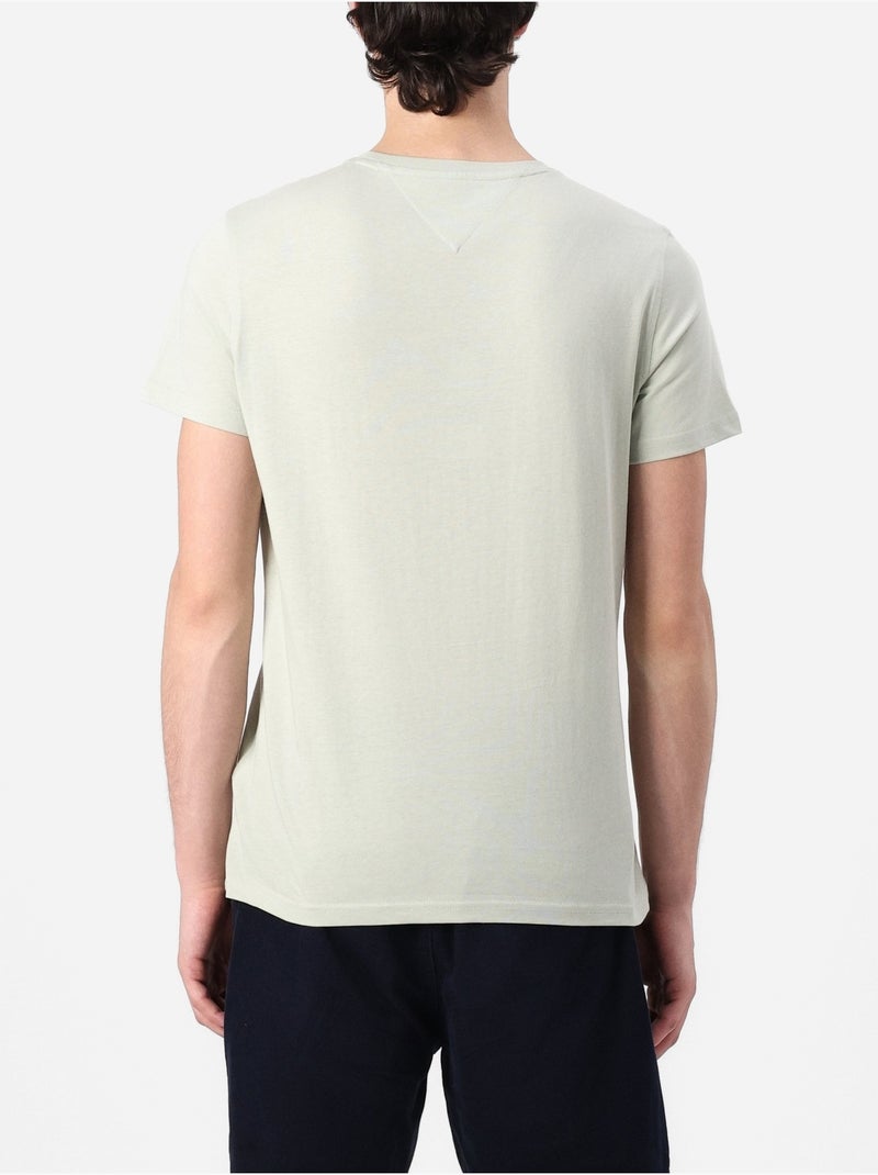 Camiseta Cónico delgado - Tommy jeans Verde salvia - Kiabi