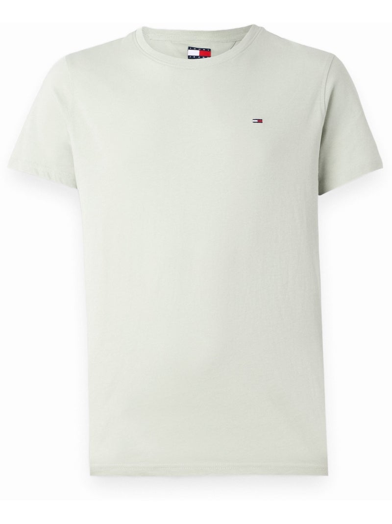 Camiseta Cónico delgado - Tommy jeans Verde salvia - Kiabi
