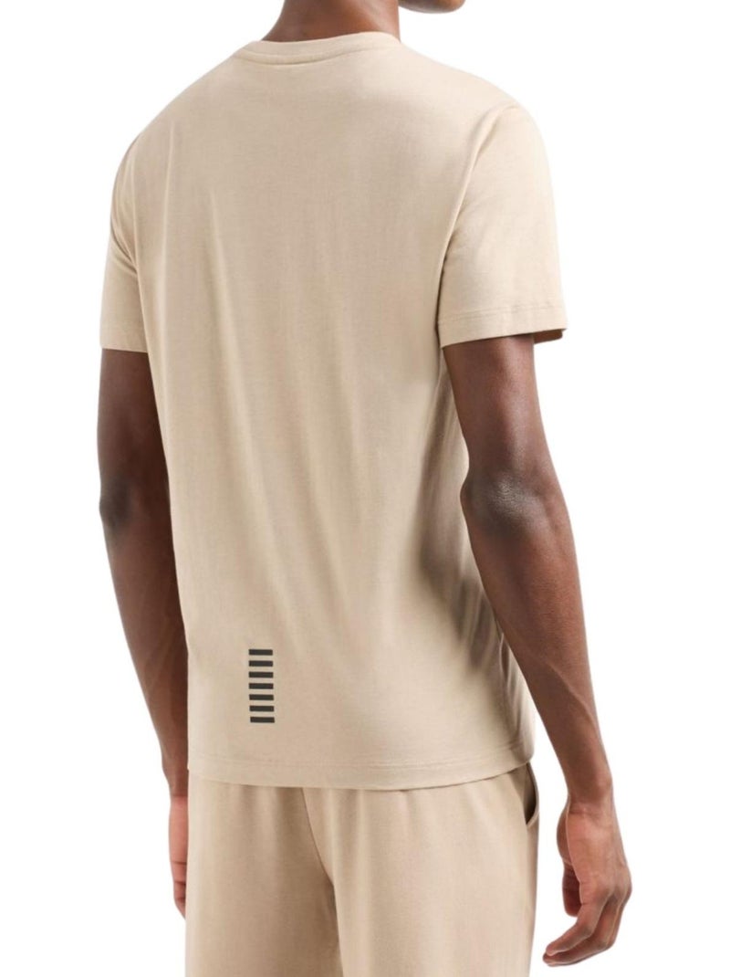 Camiseta core para hombre - emporio armani ea7 Beige - Kiabi