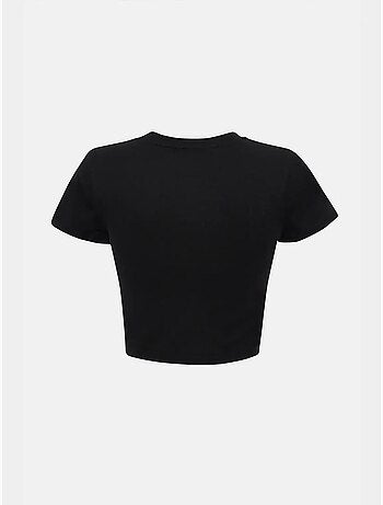 Camiseta corta de algodón estampada hiccup