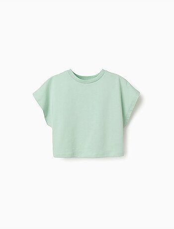 Camiseta corta de algodón
