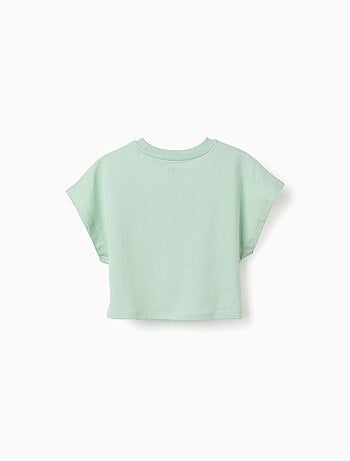 Camiseta corta de algodón